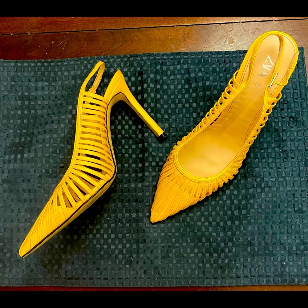 Zara sling back pump
